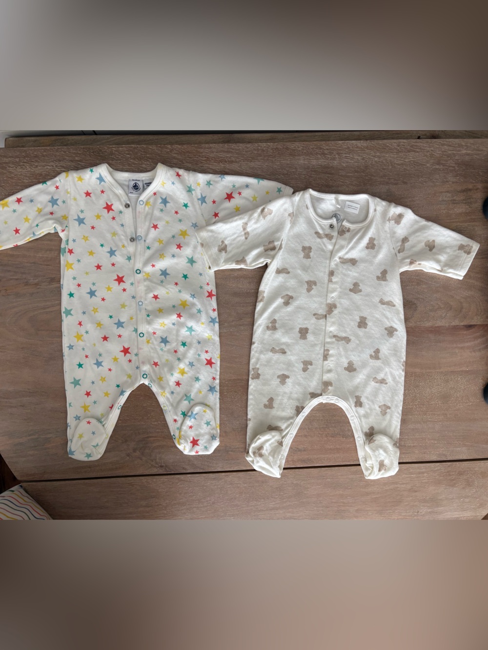 Petit Bateau 3M footies bundle